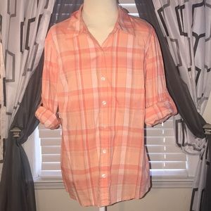 🌸 4x20 🌸JONES STUDIO CORAL LONG SLEEVE SHIRT - L